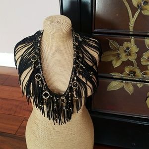 Beaded Fringe Necklace